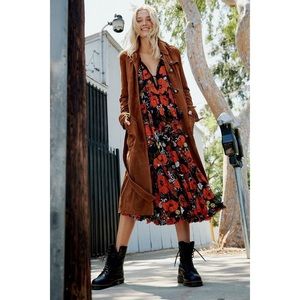 Free People In the Moment Printed Midi